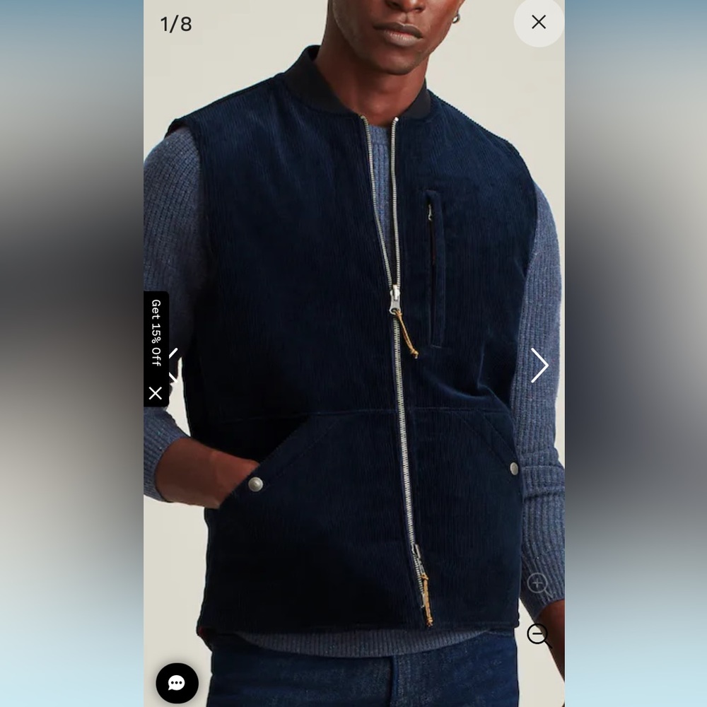 Bonobos Reversable Corduroy Vest